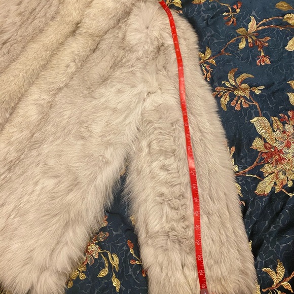 SAGA FOX JACKET FOX FUR JACKET WHITE BLUE FOX - Picture 6 of 8